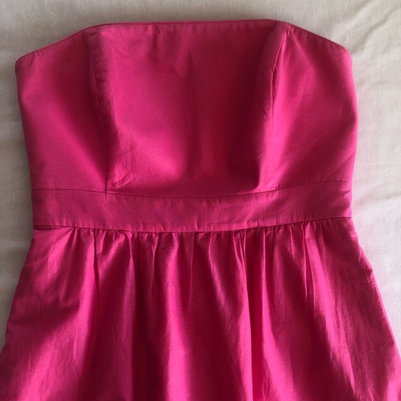 Vineyard Vines Fish Eyelet in Pink Cotton Strapless Fit & Flare Size 4 - Picture 3 of 16